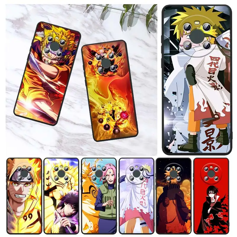 

Fashion Naruto Anime Art For Huawei Mate 40 30 20 X 5G RS Lite P Smart Pro Plus 2019 2020 2021 Z S Black Soft Phone Case Capa