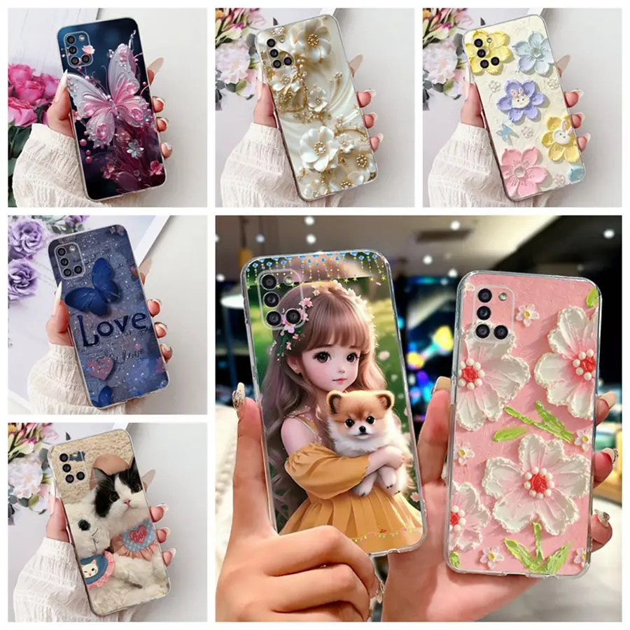 Чехол для Samsung Galaxy A31 SM-A315F/DS новый дизайн чехол из ТПУ A71 A51 A515F мягкий силиконовый A