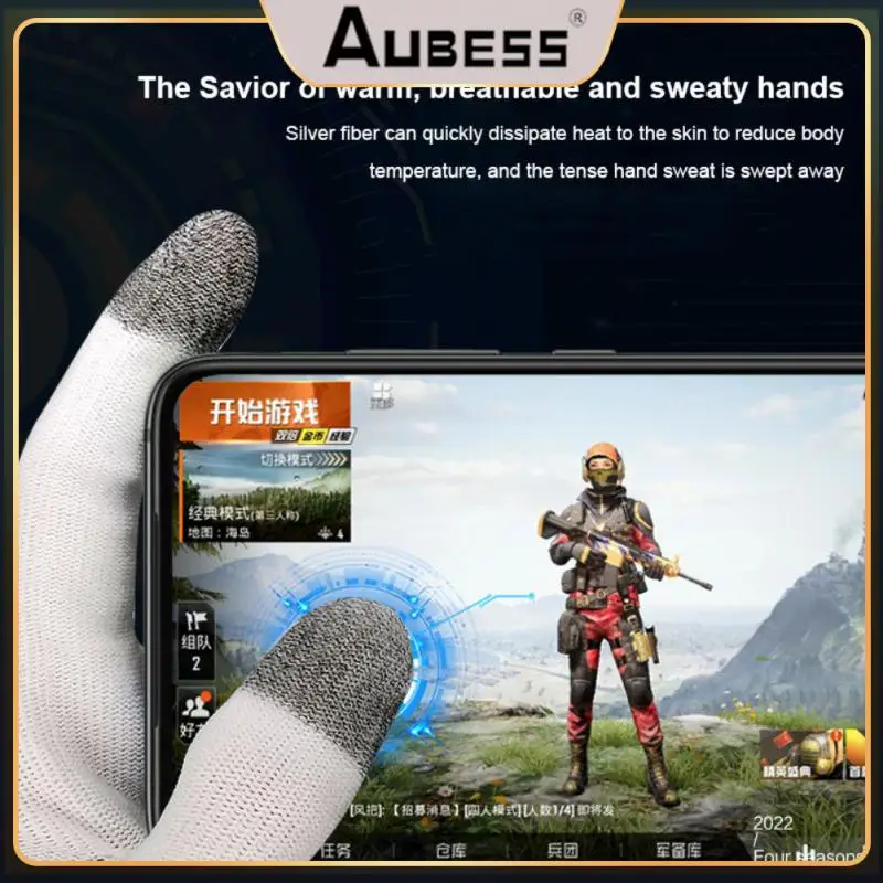 

Non-scratch Hand Cover Portable Game Controller Sensitive Finger Cots Sweat Proof For Pubg 2pcs Mobile Gaming Gloves Comfortable