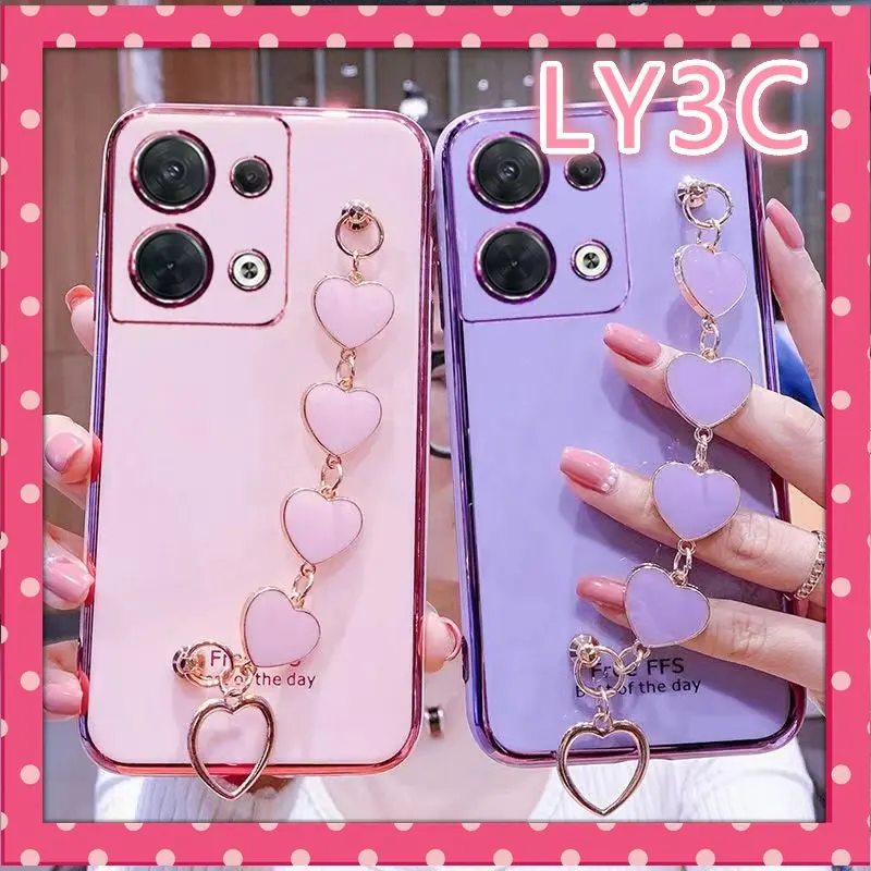 

Корпус для OPPO Reno 8 с гальваническим покрытием Love Heart