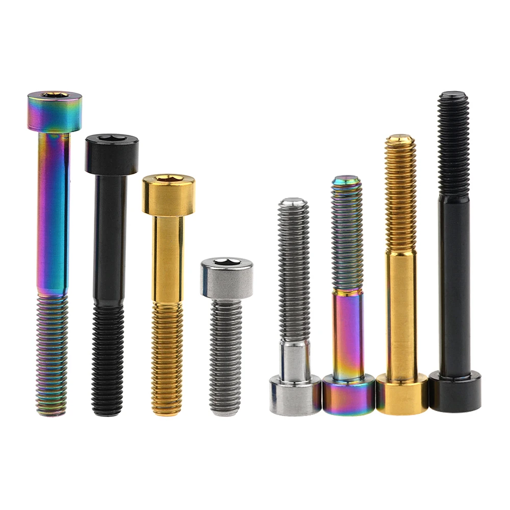Титановые болты Xingxi M8X15 20 25 30 35 40 45 50 60 70 мм, детали двигателя для велосипеда, мотоцикла, автомобиля