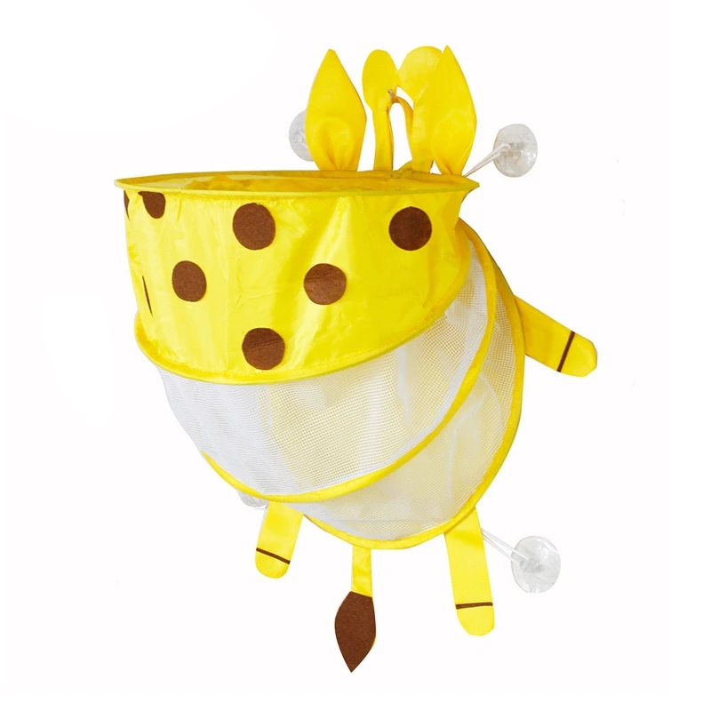 

12.6in Baby Bath Toy Hanging Sucker Crab Bag Organizer Kids Toy Storage Supplies Plastic Made Net Bag Easter Gift 2022 New