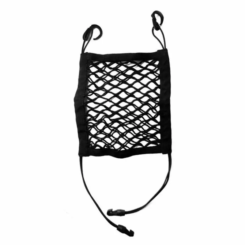 

Mesh Organizer For Car Double-Layer Car Mesh Organizer Storage Cargo Storage Pockets Car Purse Holder For Between Seats