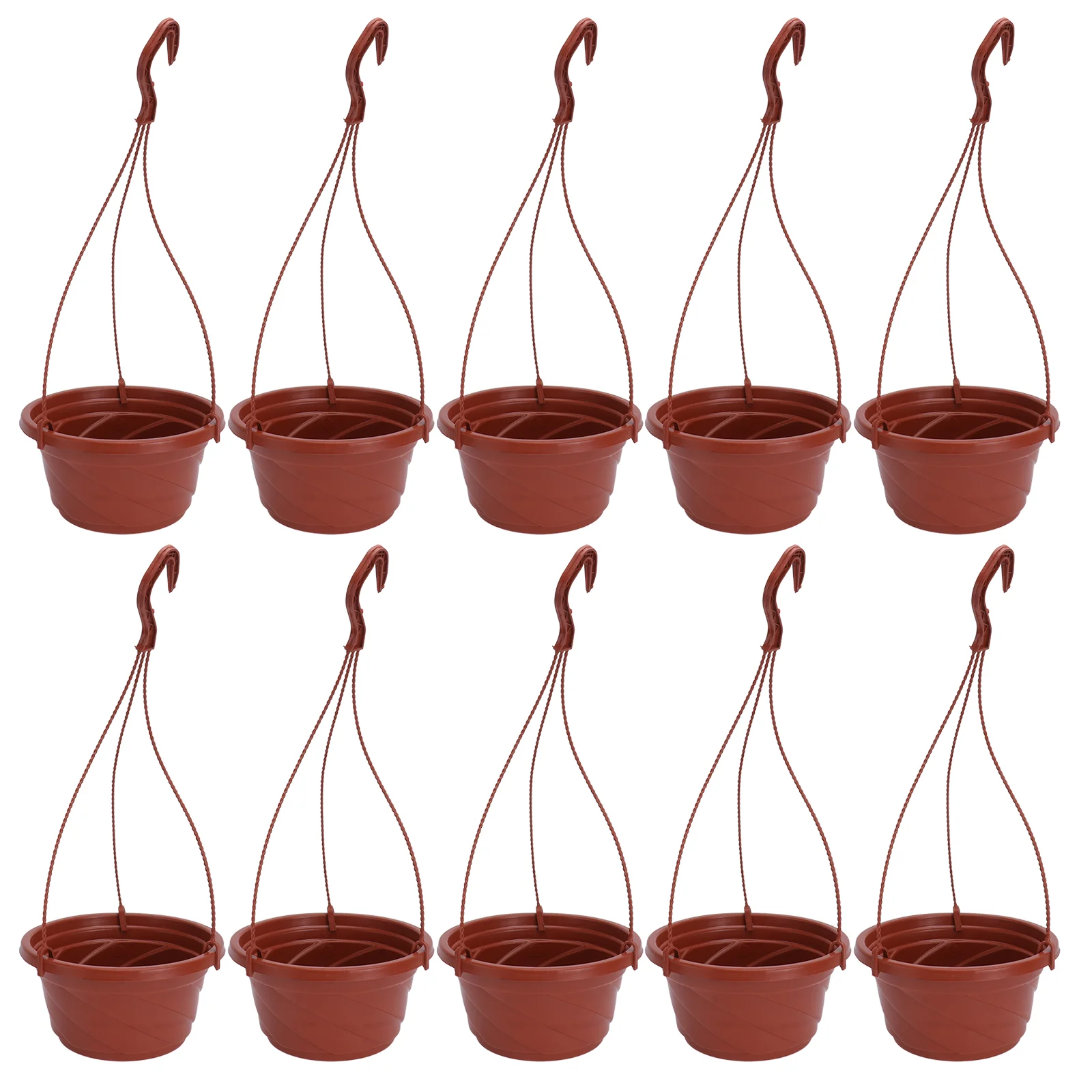 

Hanging Type Flower Basket Octagonal Plastic Flower Pot Decors Plastic Hanging Plant Pot Adornments Home Decor
