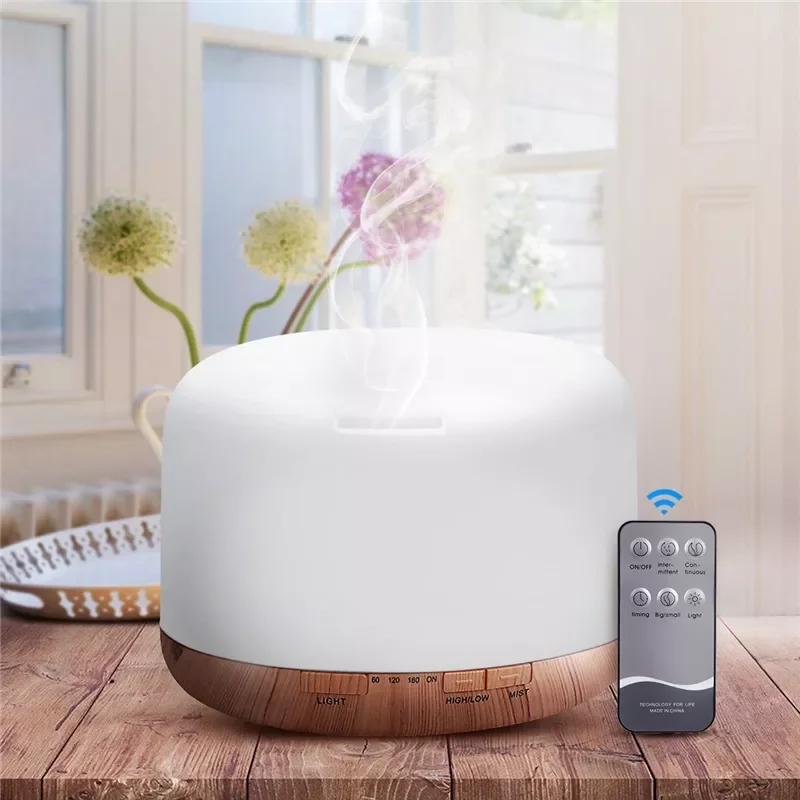 

500ml Aromatherapy diffuser Humidifier Xiomi Remote Control aroma diffuser Machine essential oil ultrasonic Mist Maker