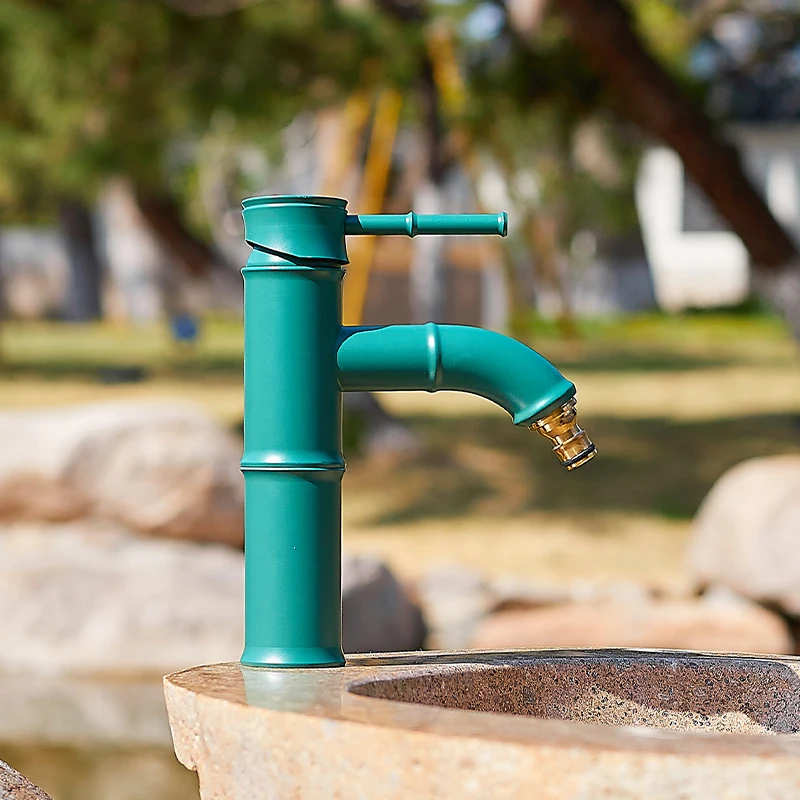 Уличный смеситель для двора сада с антифризованным камнем раковины под мрамор