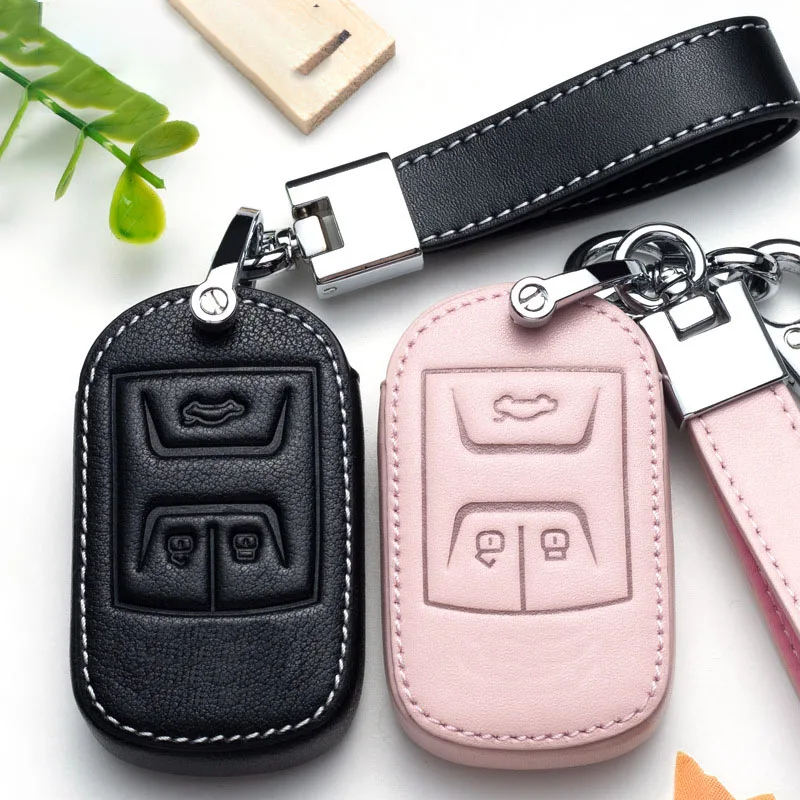 

Leather Car Key Cover Bag Keyless Remote Case For Chery Tiggo 7 pro 8 Pro Exeed Tiggo 2 3x Arrizo 5 7 E3 E5 A3 A5 Pro Gx 5x EQ7