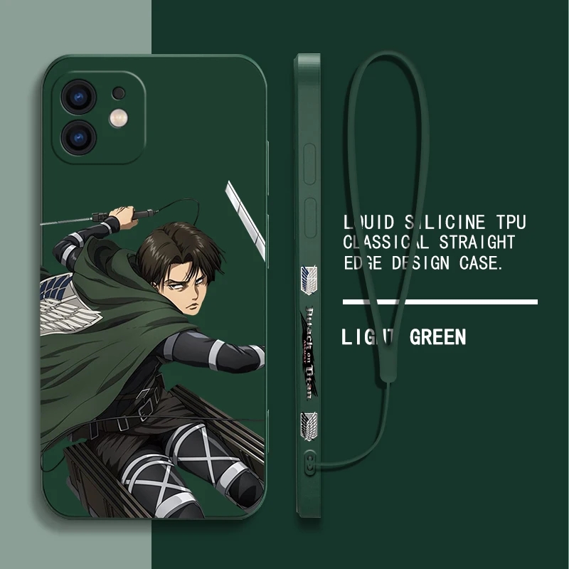 Japan Allen Attack On Titan Anime Phone Case For Samsung A53 A50 A52 A52S A51 A72 A71 A73 A81 A91 A32 A30 4G 5G with Hand Strap