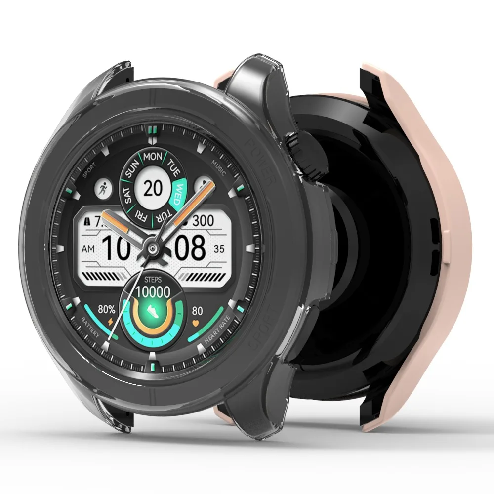 Hard Edge Shell Glass Screen Protector Film Smartwatch Full Frame Case For Haylou Solar Neo Smart Watch Protective Bumper Cover