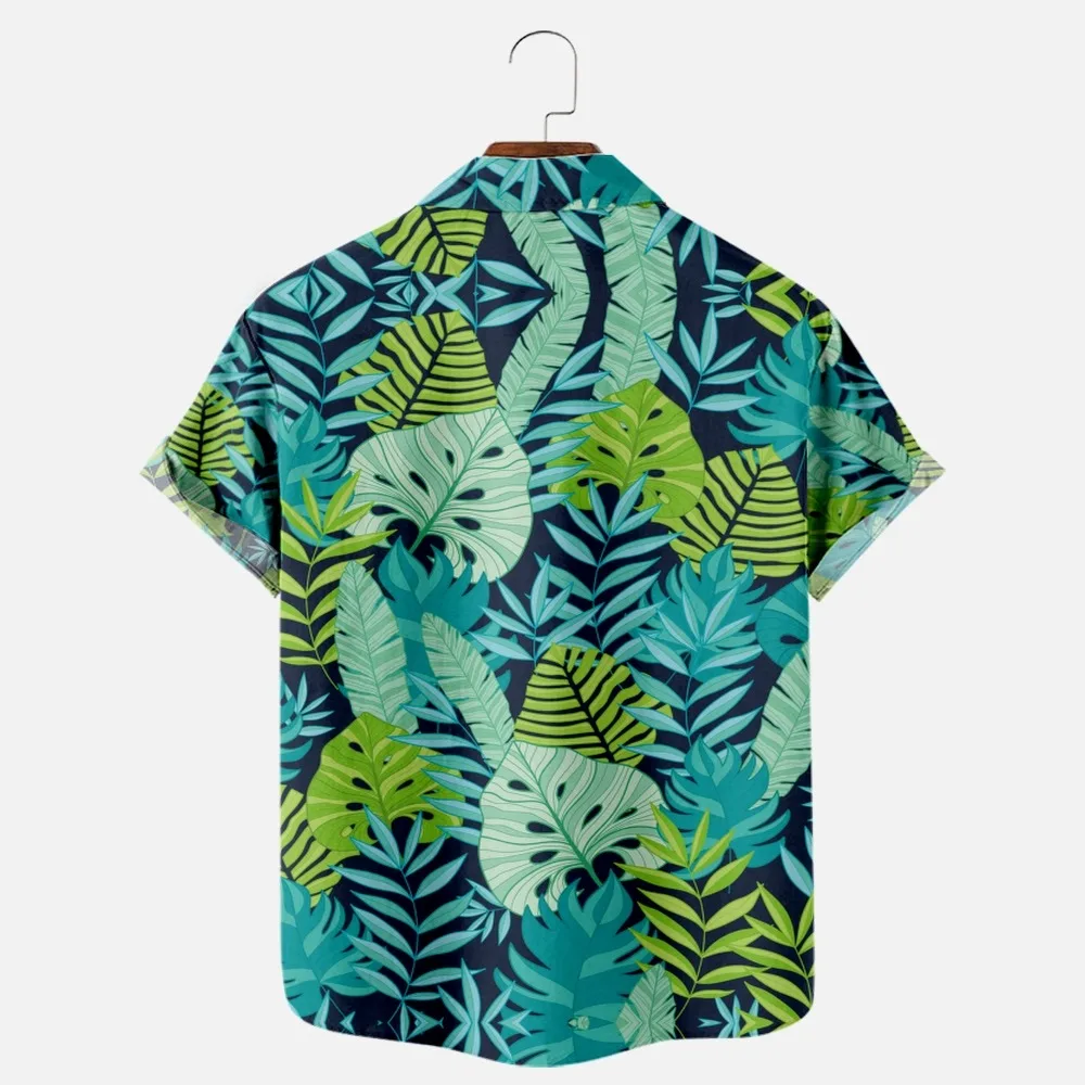 Мужская модная футболка с 3D-принтом удобная повседневная на одной пуговице