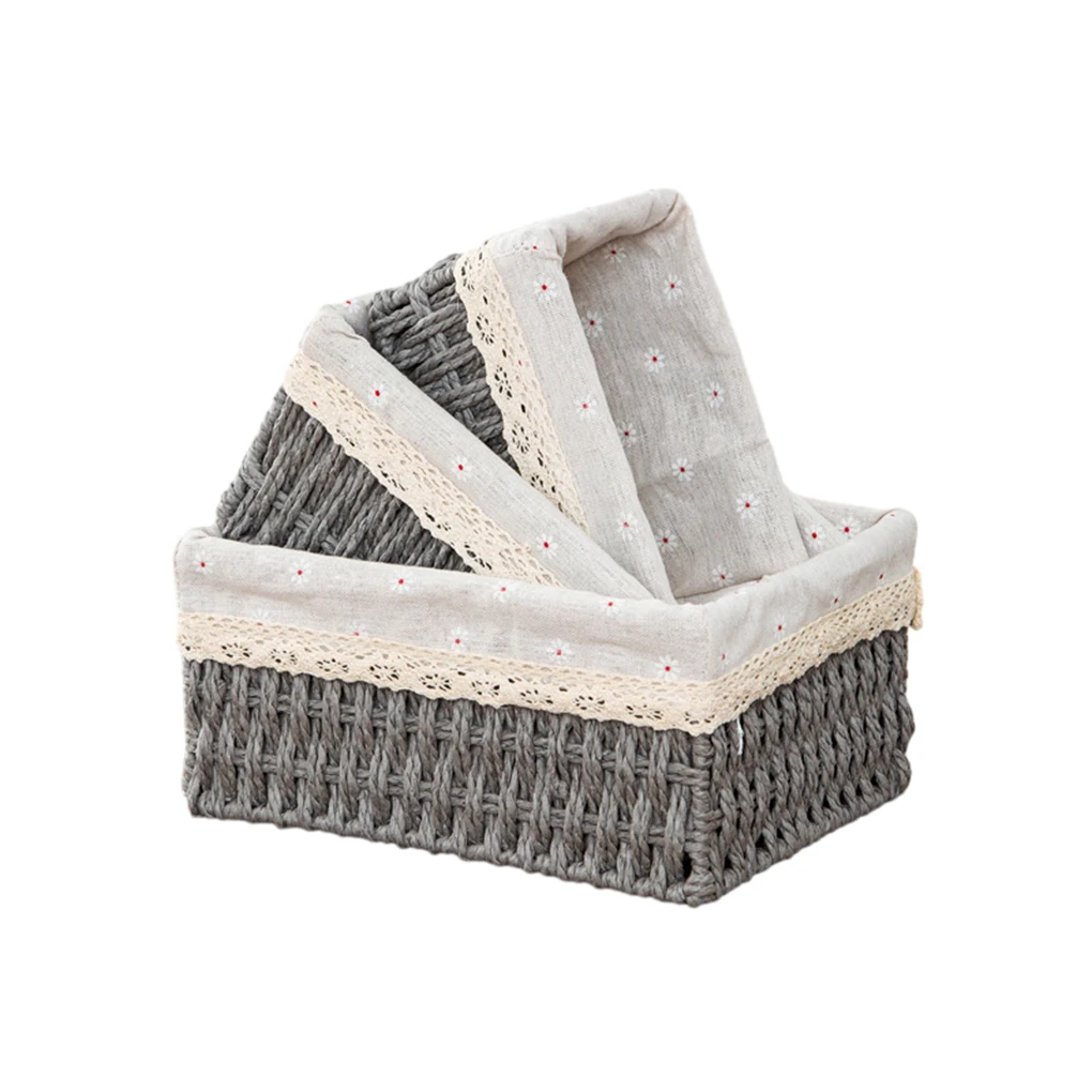 

Cloth Natural Stackable Storage Baskets Large Capacity For Organizing With Style Special