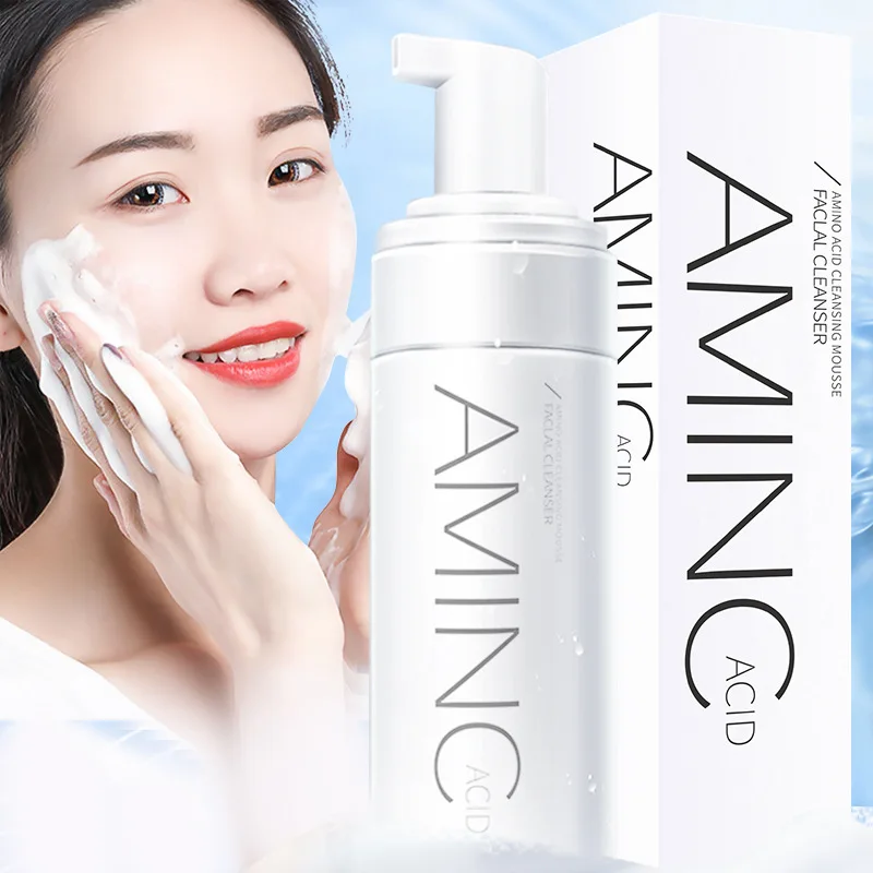 Cleansing Mousse Moisturizing Oil Control Deep Cleaning Facial Cleanser Foam Brighten Skin Colour Skin free shipping 1pcs 150ml