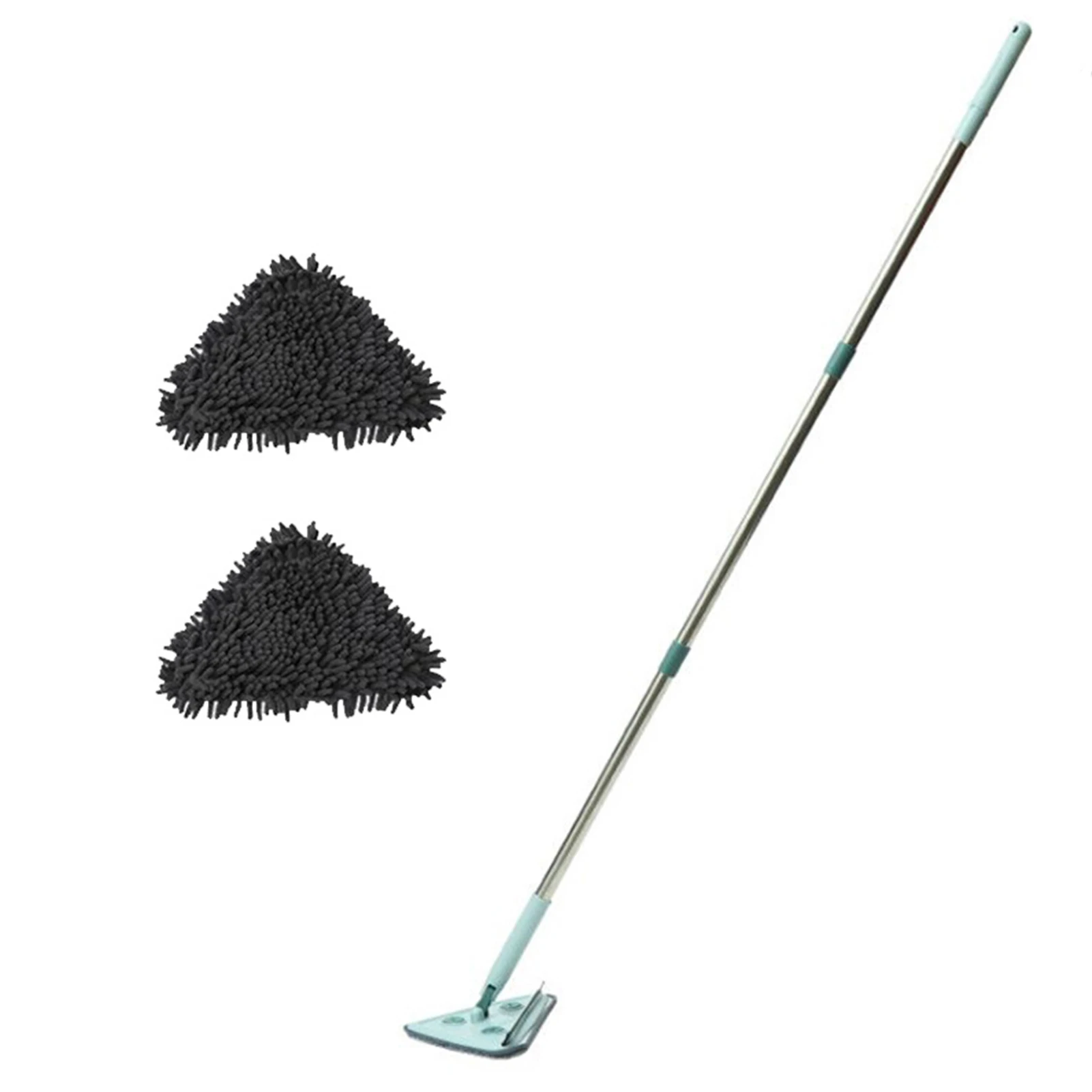 

Cleaning Dust Floor Mop Rotating Triangle Retractable Cleaning Mop With Cloths Bathroom Clean Mop For Home Kitchen Floor Cleaner