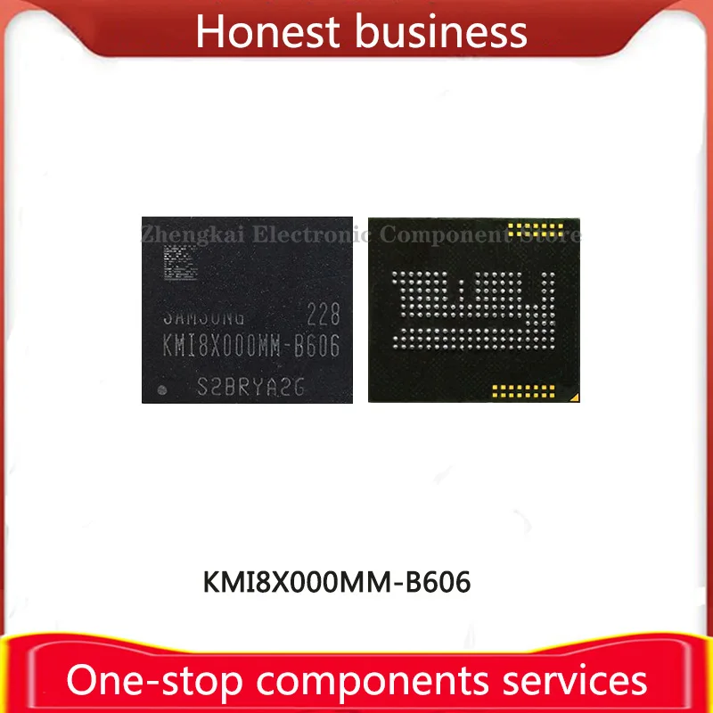 

KMI8X000MM-B606 BGA162 EMCP 16+16 16GB 100% Working 100% Quality KMI8X000MM Chip Mobile Phone Hard Disk Memory 16G