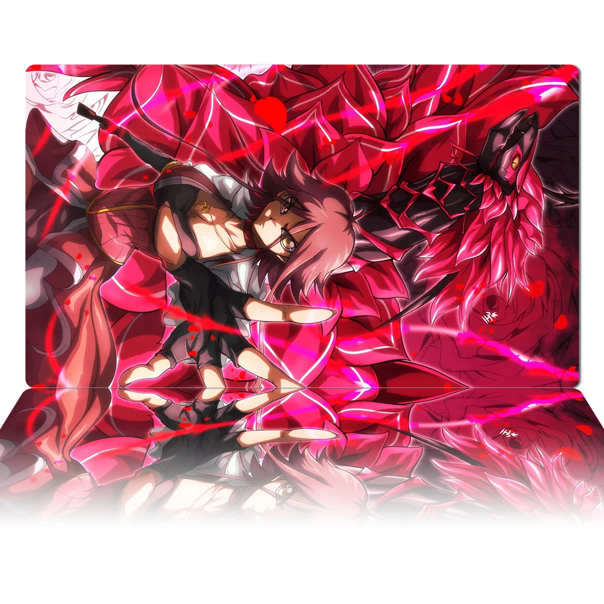 

Резиновый коврик для мыши yugiой, Akiza izinлыжный, "черная роза", дракон, TCG, для игровых карт, размер 60x35 см