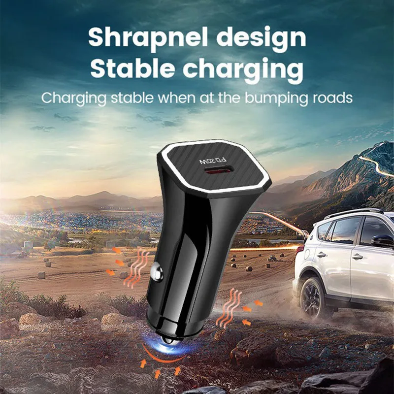EONLINE For Apple 13 PD Car Charging 20W Flash Charger Full Multi-function QC Fast Charge Car Charger