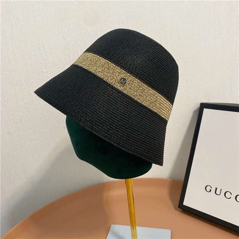 

M standard small eaves splicing dome fisherman hat Japanese style and contracted basin hat shading the outdoor sun straw hat fas