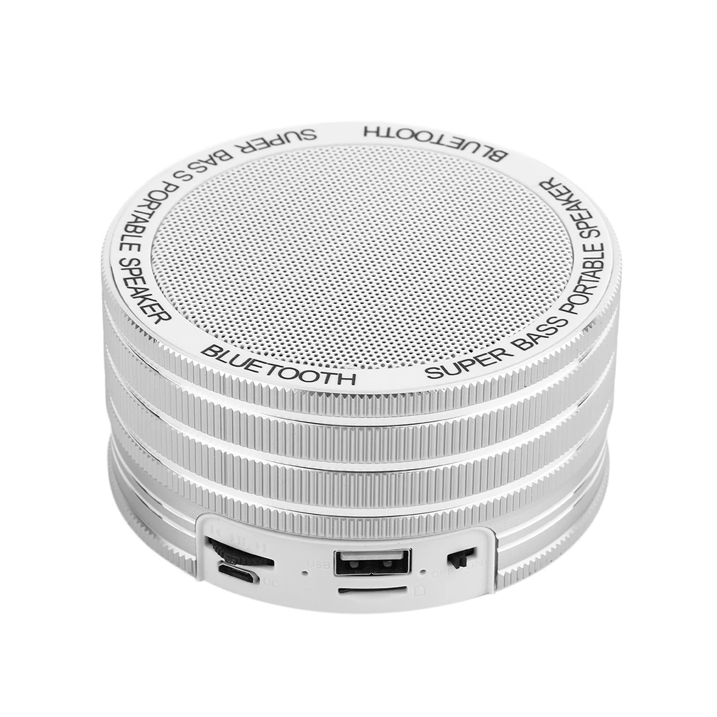 

Новая портативная беспроводная Bluetooth Голосовая подсказка сабвуфер металлический корпус бас маленький стальной пистолет радио карта динам...