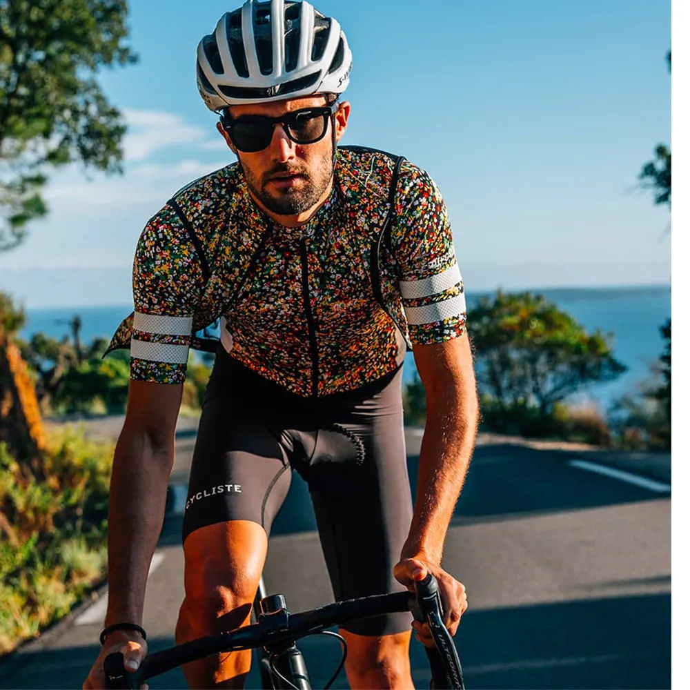 

Cafe Du Cycliste Team Cycling Jersey Men Bicycle Short Sleeve Shirt Summer MTB Road Bike Breathable Clothing Ciclismo Maillot