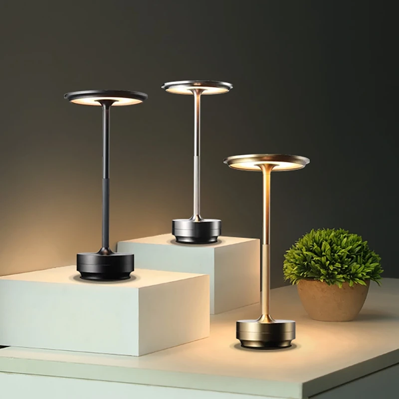 

LED Rechargeable Touch Desk Lamps Night Light Table Lamp Cafe Bedroom Bar Modern Minimalist Decoration Bedside Table Lamps Gifts
