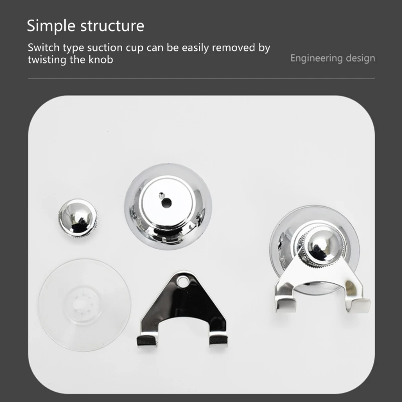 R2LD Набор из 2 крючков с вакуумной присоской нержавеющей стали для ванной комнаты