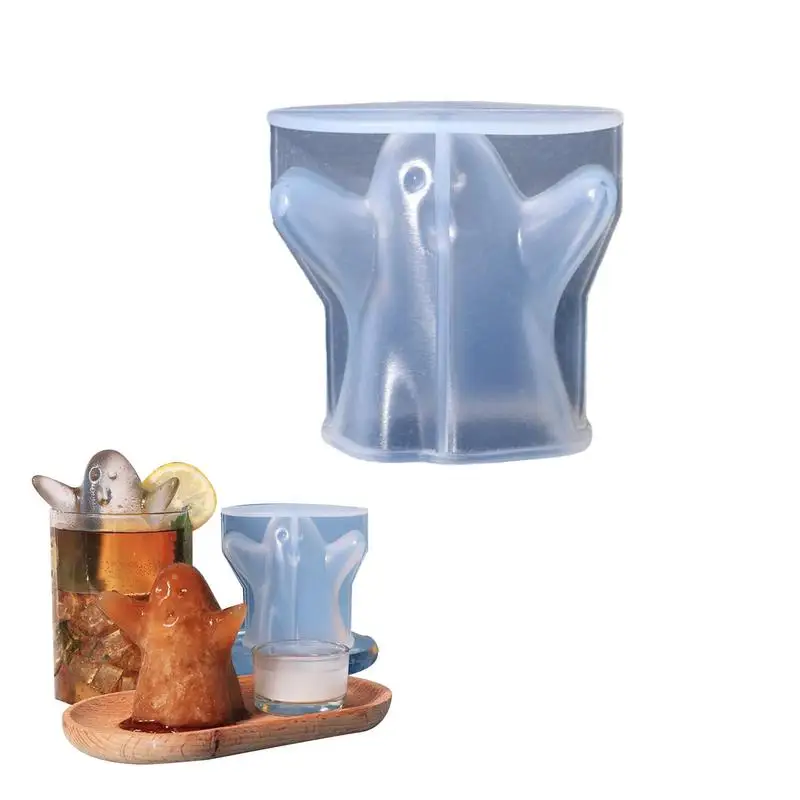 Silicone Ice Maker Dishwasher Safe 3D Silicone Mould 3D Odorless Safe Ice Maker For Coffee Juice Ice Gatherings Candles Parties