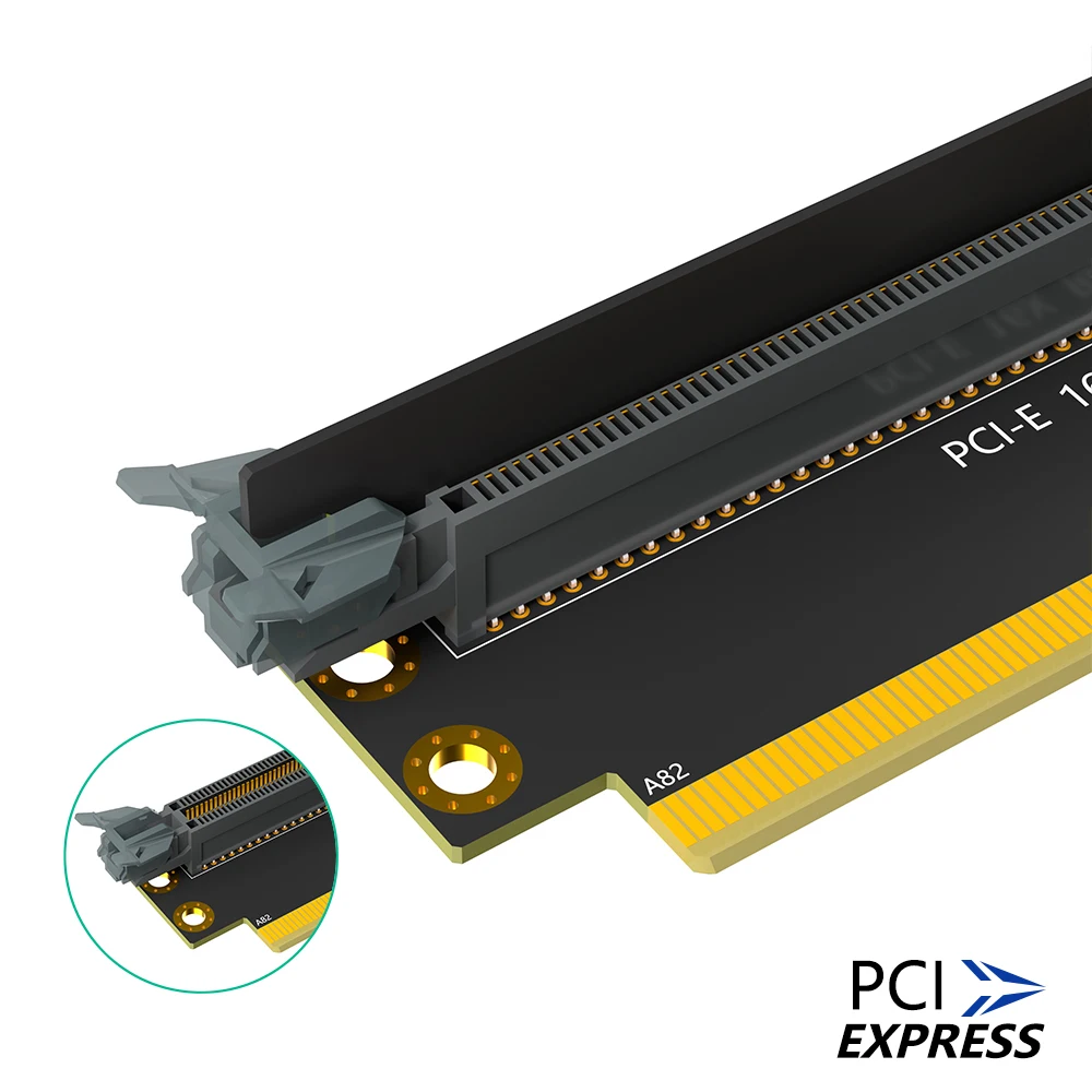 PCI-e 16X 3 0 90-градусная обратная переходная карта штырь-гнездо для серверов 2U