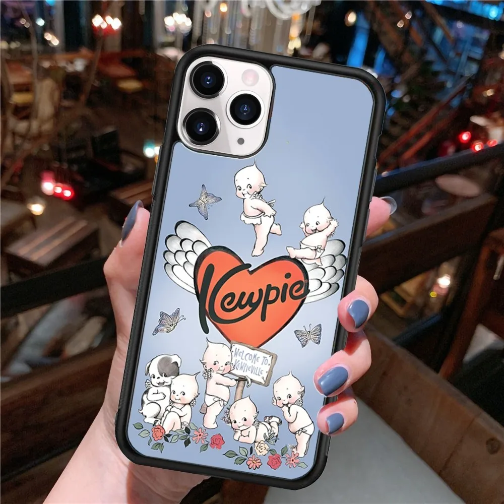 Милый детский чехол для телефона K-Kewpie силиконовый из ПК + ТПУ iPhone 11 12 13 14 15 16 Plus Pro Max