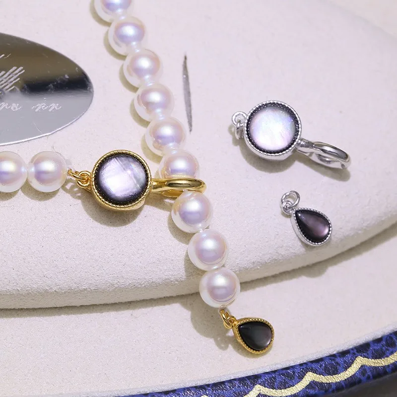 3Sets/Lot Black/White Shell Clasp Women Handmade DIY Jewelery Making Components