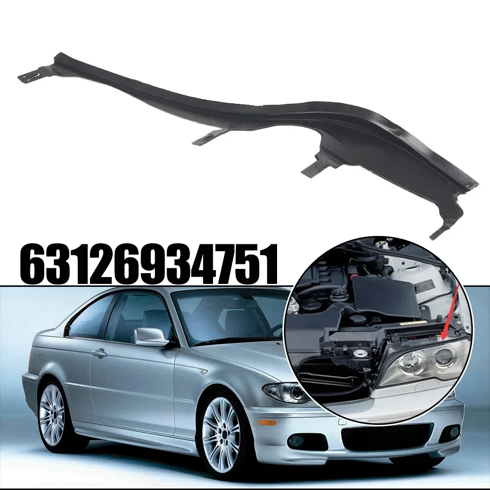 Сменный ЛЕВЫЙ верхний накладной ремень для фар BMW 3 серии E46 2003 2005 АБС-материал