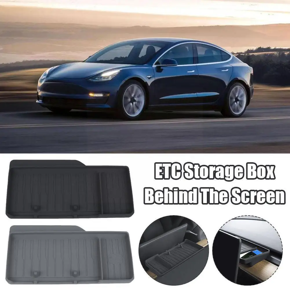 

Автомобильный органайзер для Tesla Model Y, модель 3, задняя коробка для хранения, невидимый Органайзер, аксессуары для лотка H1O4