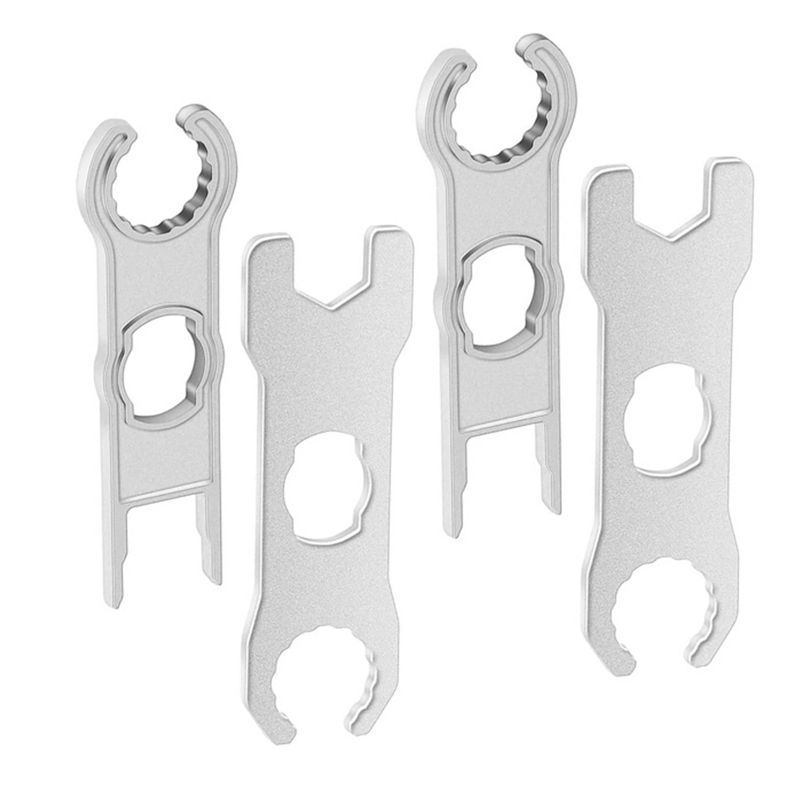 

4pcs Portable Solar Panel Cable Connector Disassembly PV System Key Tensioner Tool Assembly Handy Wrench Metal Wire Plug
