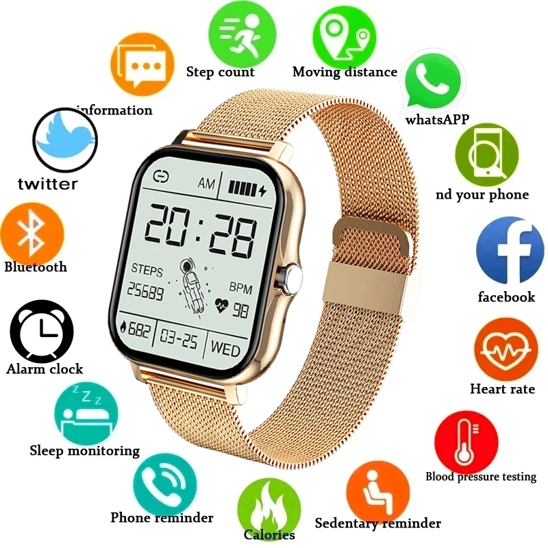 

2021 Smart Watch Men BT5.0+3.0 Call ECG Woman Smart Bracelet Heart Rate Fitness Tracker 1.69 Inch Screen Waterproof Smartwatches