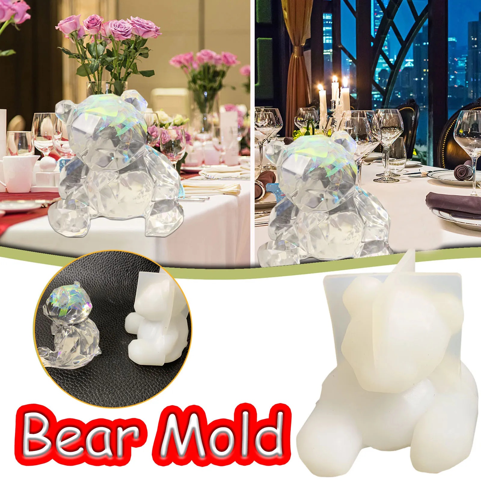 

Garden Animals Decorations Outdoor Epoxy Decoration DIY Crystal Silicone Fun Christmas Ornament Babies Second Christmas Ornament