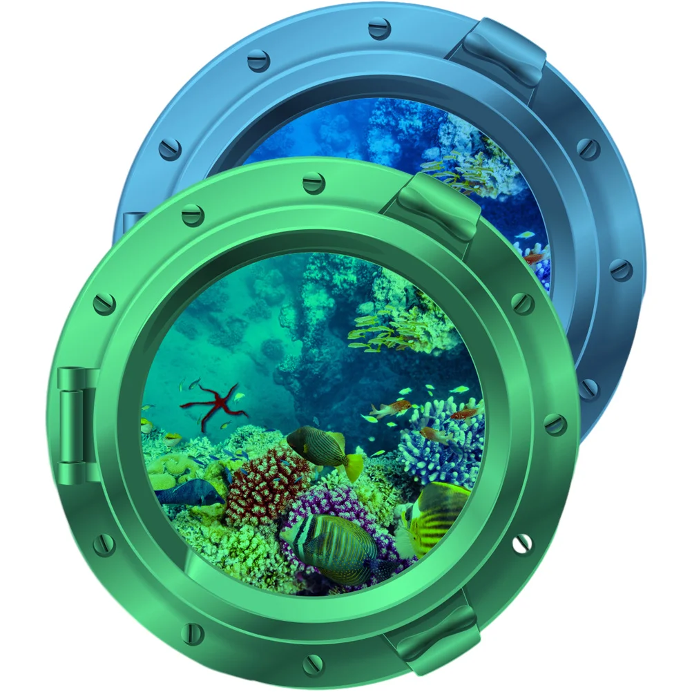 

1 Set of Ocean Stickers Sea Wall Stickers Sea Life World Stickers for Home Living Room Bedroom