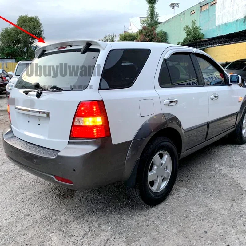 Фото Задний спойлер на крышу для KIA Sorento 2001-2006, спортивный, из ABS-пластика, накладка на крышку багажника, спойлер-крыло на крышку багажника №3