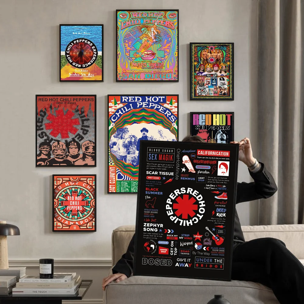 Аниме постеры R-Red Hot-Chili Peppers клейкие декоративные картины настенное искусство