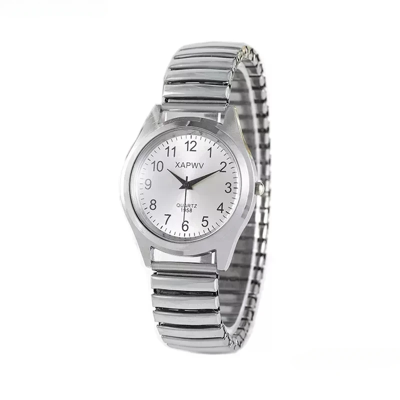 Мужские и женские наручные часы для пар ремешок из нержавеющей стали сплав