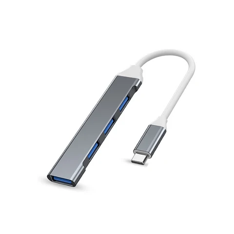 USB C Hub USB Hub 3.0 Док-станция типа C, алюминиевый USB-расширитель 4-в-1, с 3 портами USB и 1 портами USB C Распределитель USB