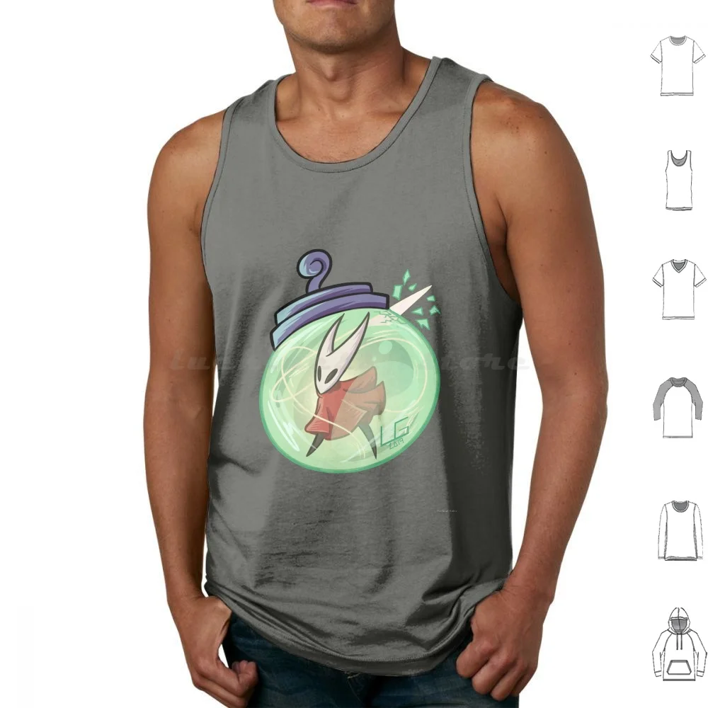 Майка Hornet без рукавов открытый рыцарь Silksong шелковая песня вырезанный индийская