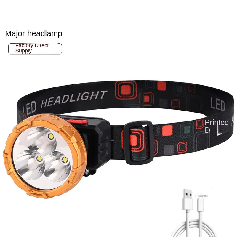 

LED Headlamp Fishing Headlight 4 Modes Zoomable Waterproof Super bright camping light Powered by 14500 batteries