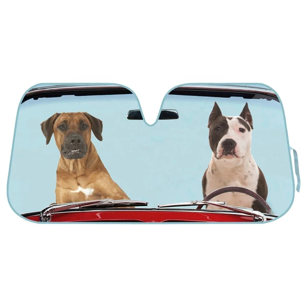 

2022 custom design dog car windshield window sunshade