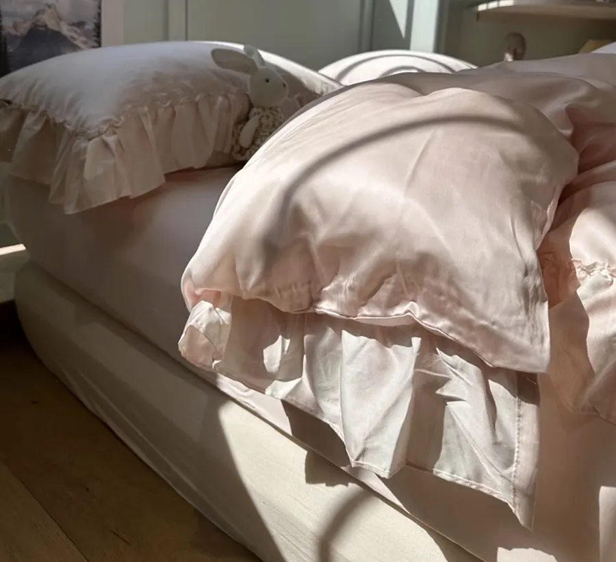 Романтический элегантный комплект постельного белья fairyfair с оборками однотонный