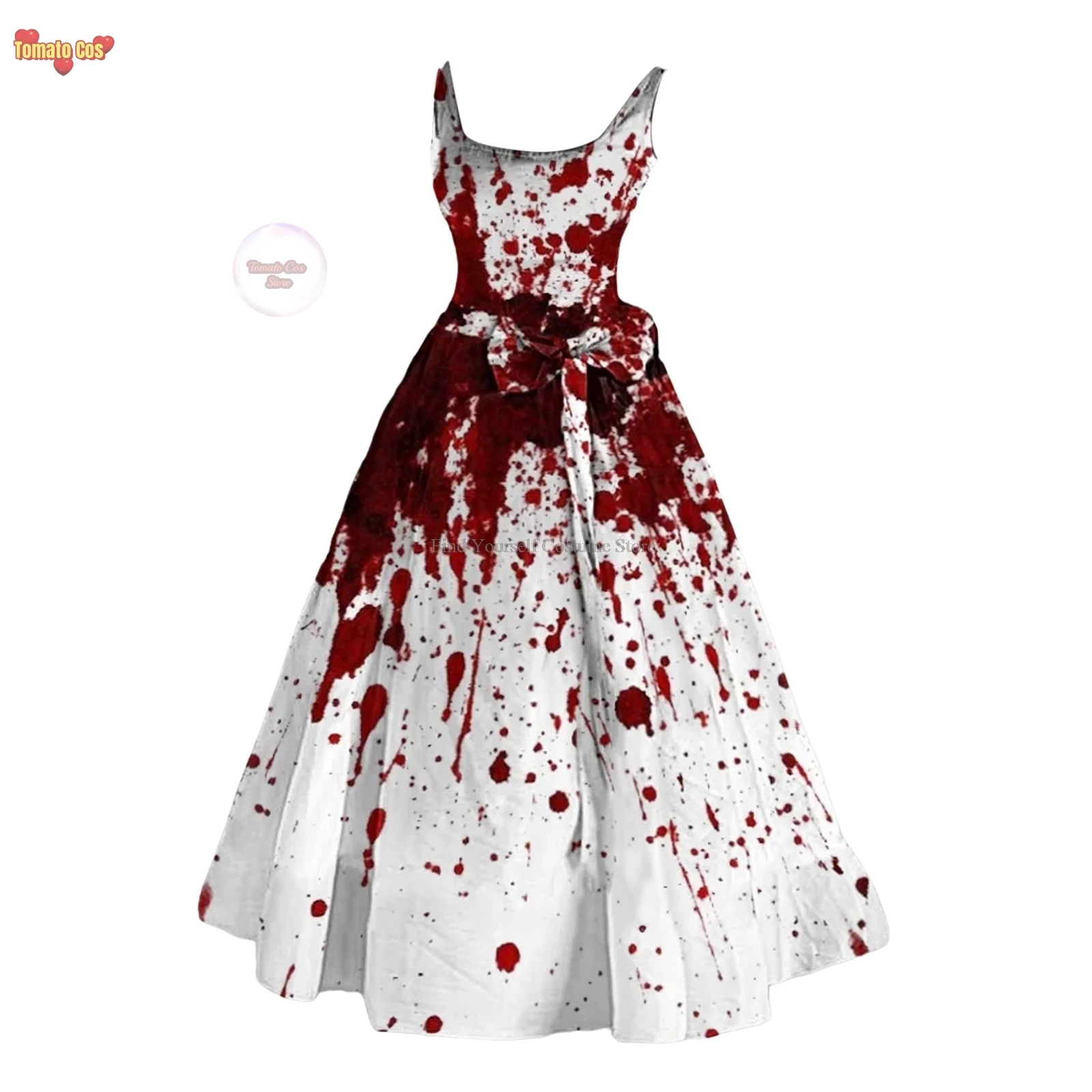 Страшные костюмы на Хэллоуин платье для выпускного вечера женщин расклешенная