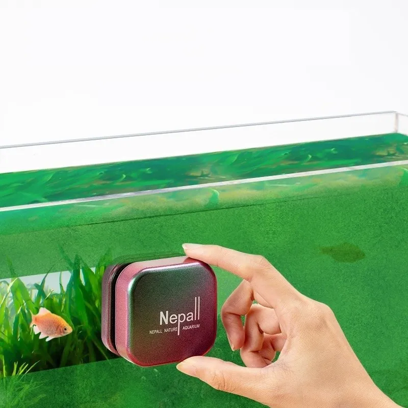 

Fish Tank Magnetic Brush Double-Sided Glass Algae Scraper Moss Removal Aquarium Cleaning Tools Aquarium Accessories acuarios