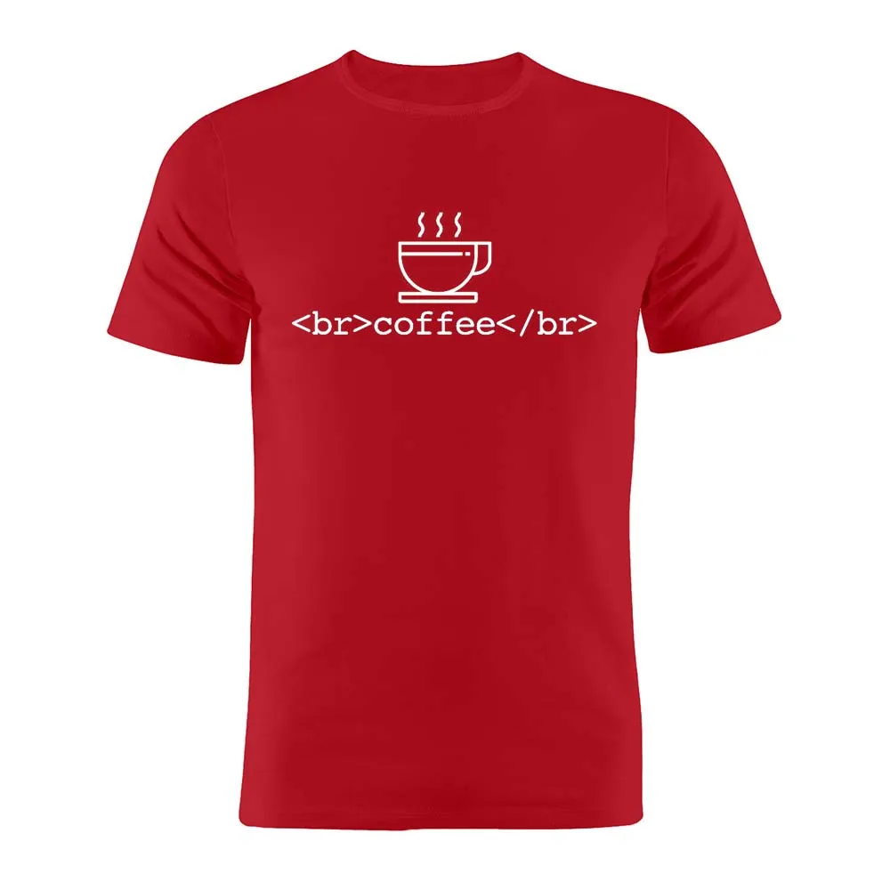 

100% Cotton Unisex T Shirt Coder Developer Programmer Coffee Break Funny Minimalist Artwork Gift Tee
