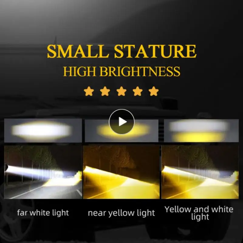 

Универсальные белые и желтые точечные светильники из высококачественного сплава, внешняя Рабочая лампа, креативная модернизация, встроенная лампа ближнего и дальнего света