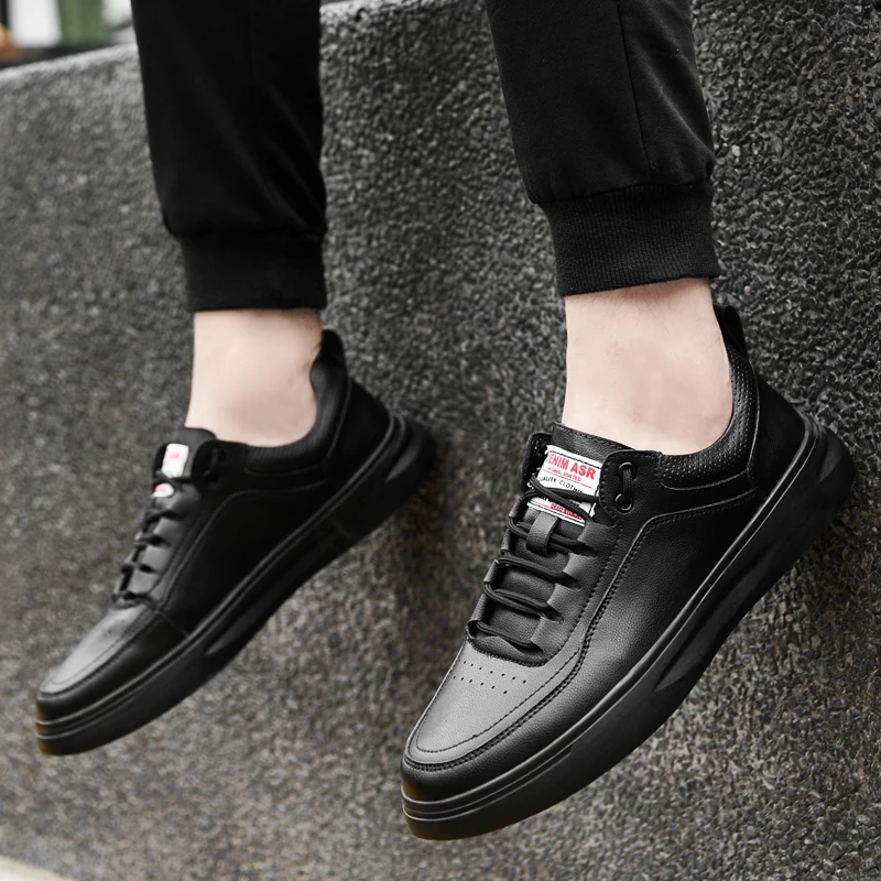 

Breathable Autumn Fashion Shoes Fashion Genuine Leather Men Shoes Lace Up Comfortable Casual Outdoor Shoes S13470-S13478 C1