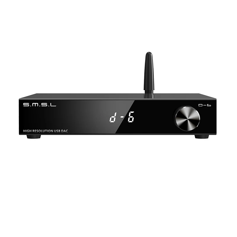 SMSL D-6 декодер двойной Ak4493s поддержка DSD512 PCM 768 кГц/32 бит D6 DAC Bluetooth 5 1 SBC/AAC/APTX HD/LDAC с