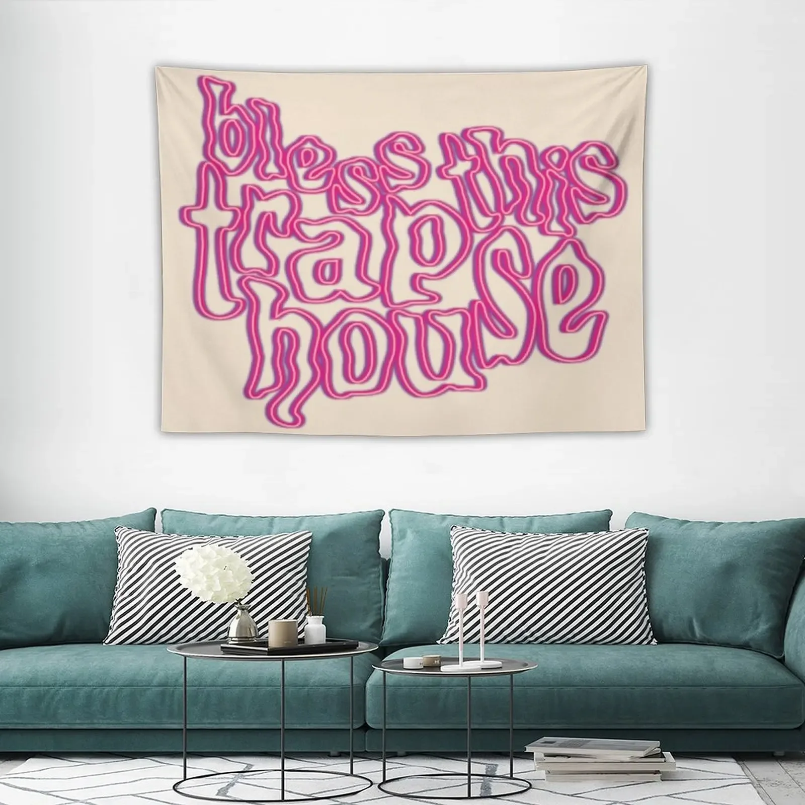 Голубая ловушка искусственное эстетическое украшение декор для комнаты гобелен